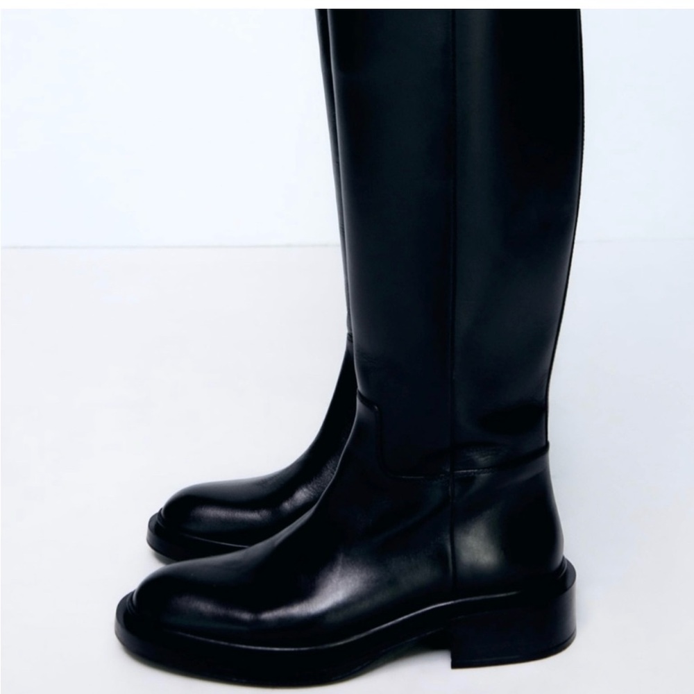 Zara Tall Leather Boots
